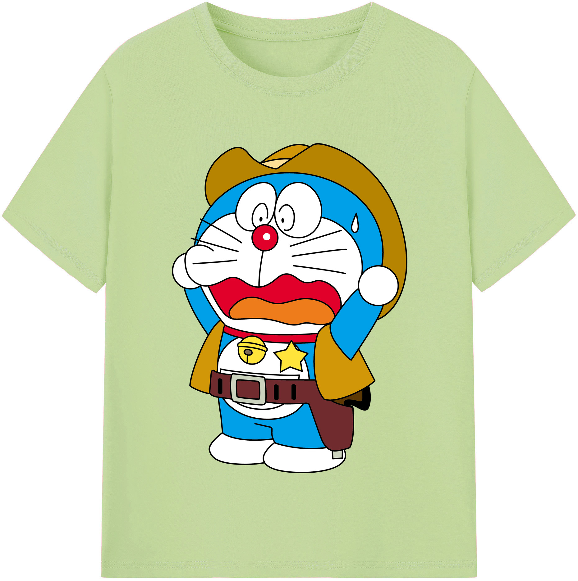 （画像用） ドラえもん Doraemon 綿100％半袖Tシャツ（フロントプリント）